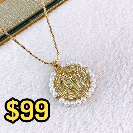 Collar de Chapa de Oro CC2176-2