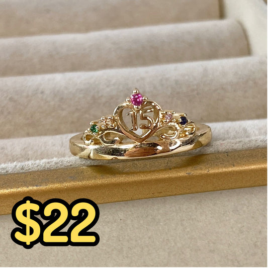 Anillo Chapa de Oro Ajustable ACO1363-4
