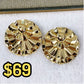 Arete de Chapa de Oro COA1983-1