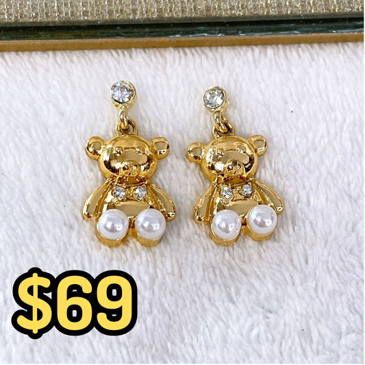 Arete de Chapa de Oro COA1977-1