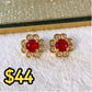 Arete de Chapa de Oro COA1971-4
