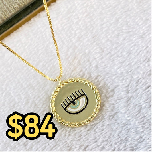 Collar de Chapa de Oro CC2166-1