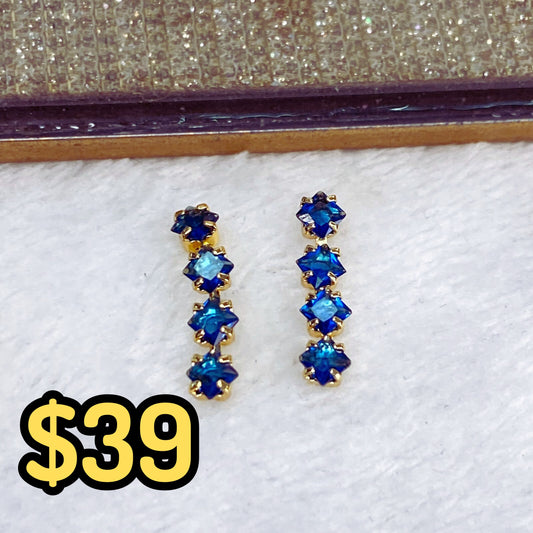 Arete de Chapa de Oro COA2019-7