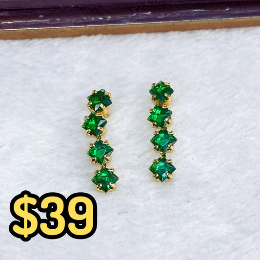 Arete de Chapa de Oro COA2019-3
