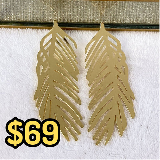 Arete de Chapa de Oro COA1981-1