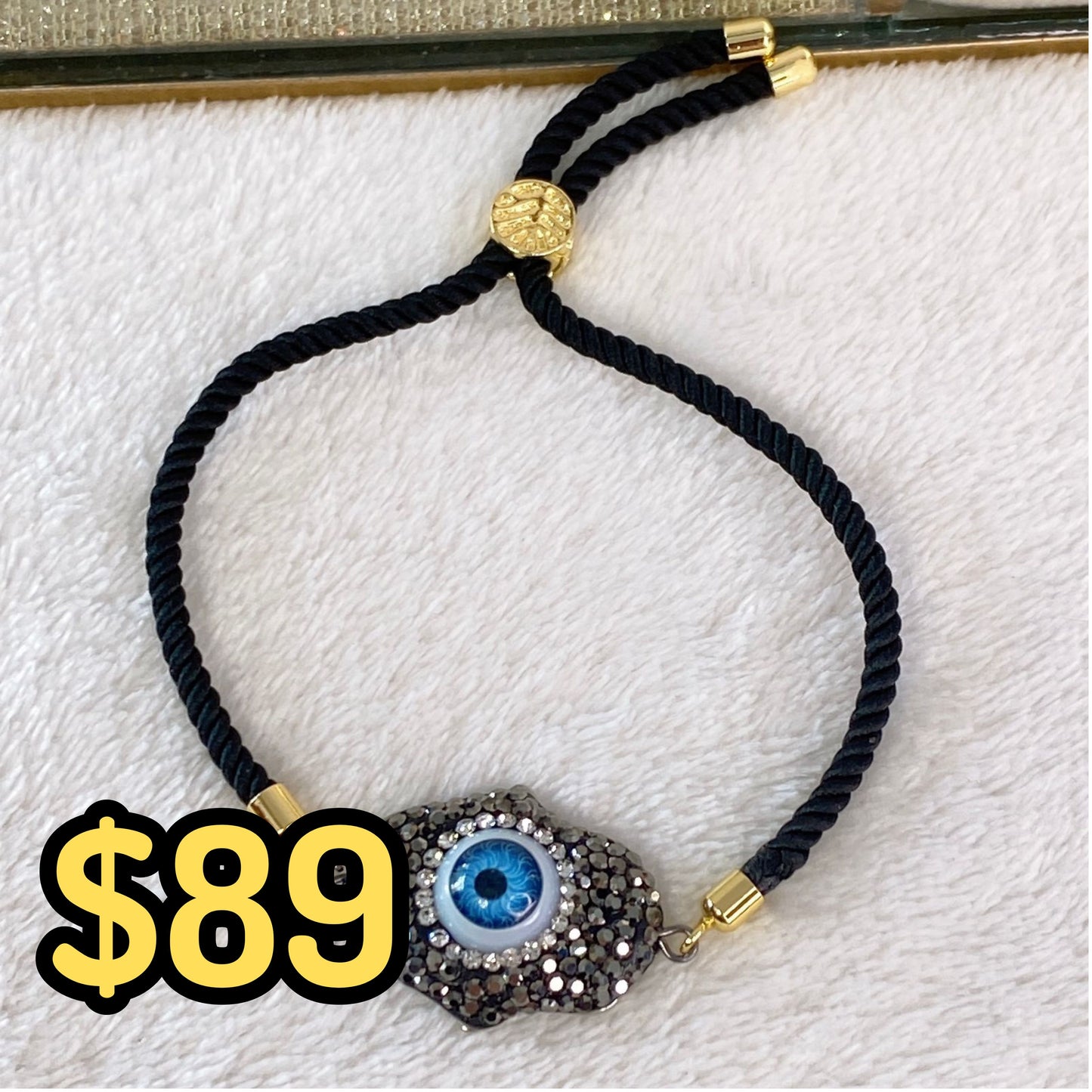 Pulsera trenzada con Cristales y Zirconia COP1574-2