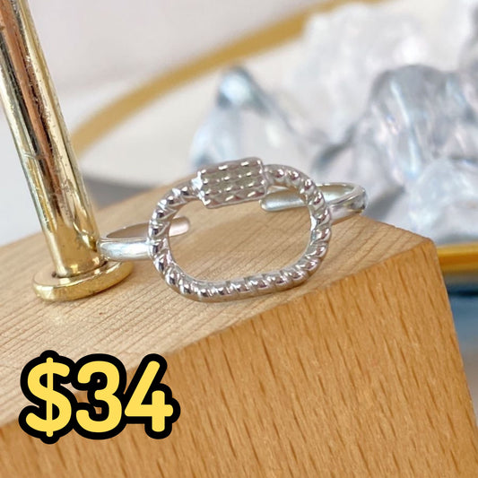 Anillo de Acero Inoxidable Ajustable RAI1011-2