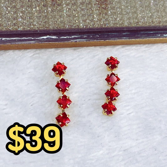 Arete de Chapa de Oro COA2019-4