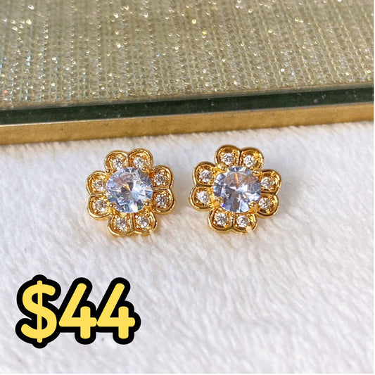 Arete de Chapa de Oro COA1971-2