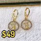 Arete de Chapa de Oro COA1991-2