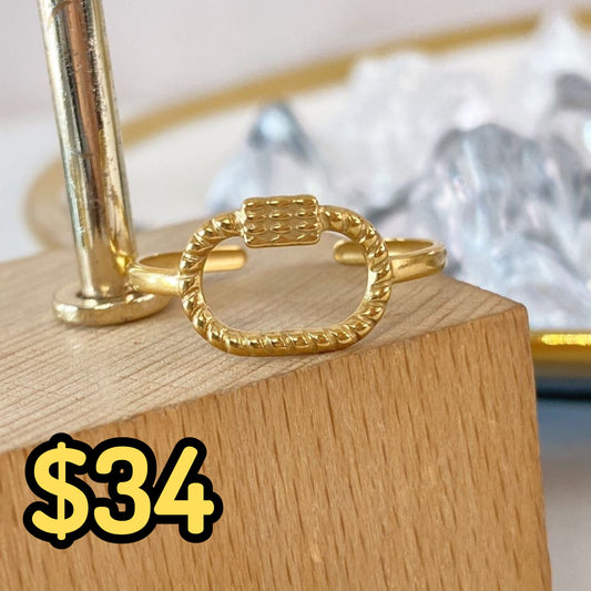 Anillo de Acero Inoxidable Ajustable RAI1011-1
