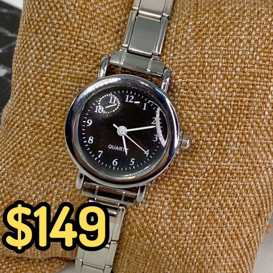 Reloj en Pulsera Italiana de Acero con Baño de Chapa de Oro PAI1060-2