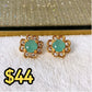 Arete de Chapa de Oro COA1971-3