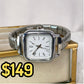 Reloj en Pulsera Italiana de Acero con Baño de Chapa de Oro PAI1050-2