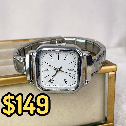 Reloj en Pulsera Italiana de Acero con Baño de Chapa de Oro PAI1050-2