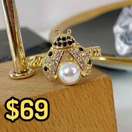 Anillo de Chapa de Oro Ajustable ACO1375-1