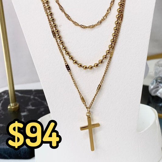 Collar triple de Acero Inoxidable CAI2603-1