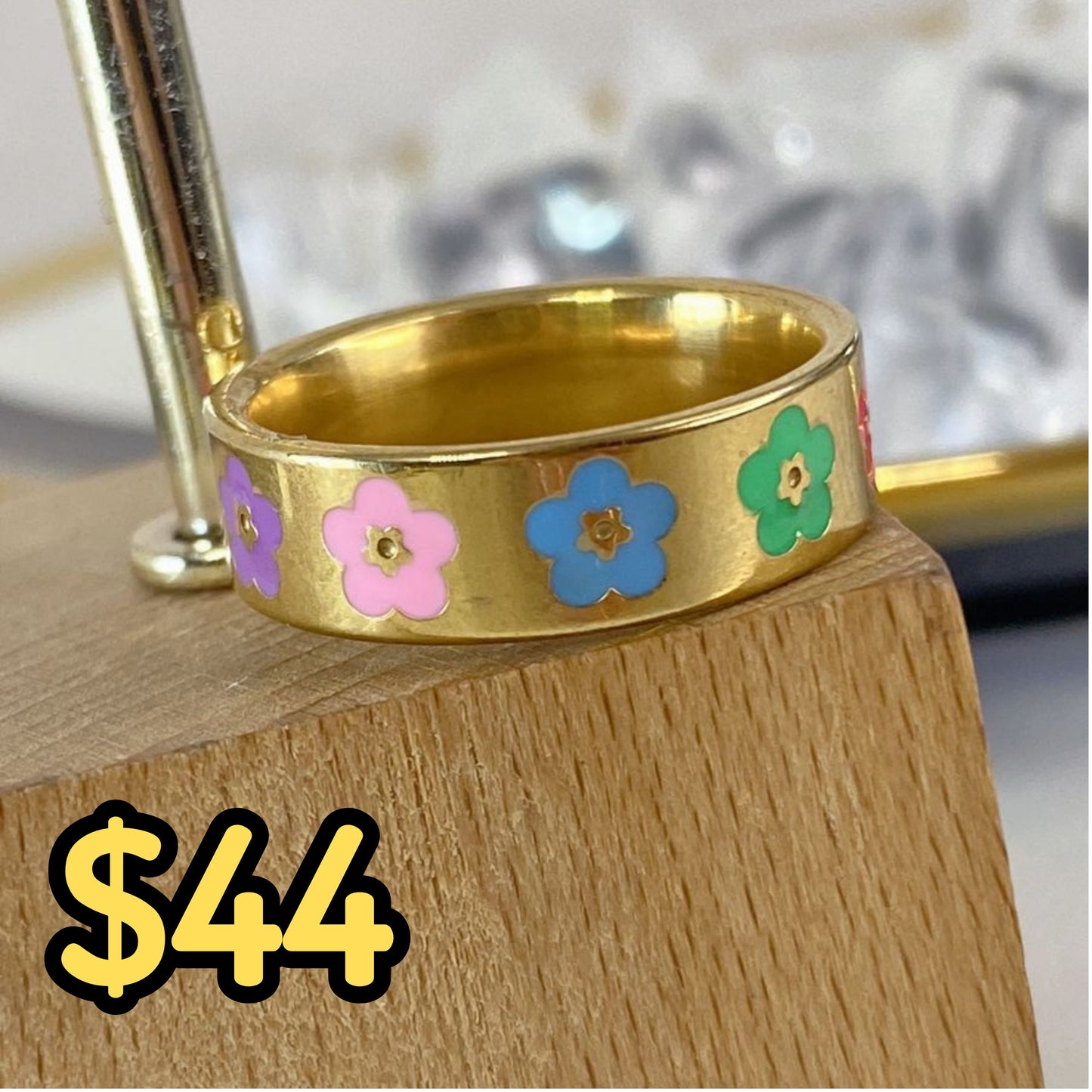 Anillo de Acero Inoxidable Talla #8 RAI996-3