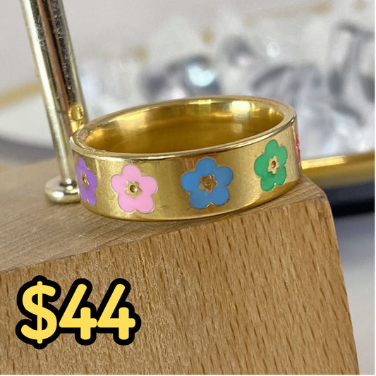 Anillo de Acero Inoxidable Talla #8 RAI996-3