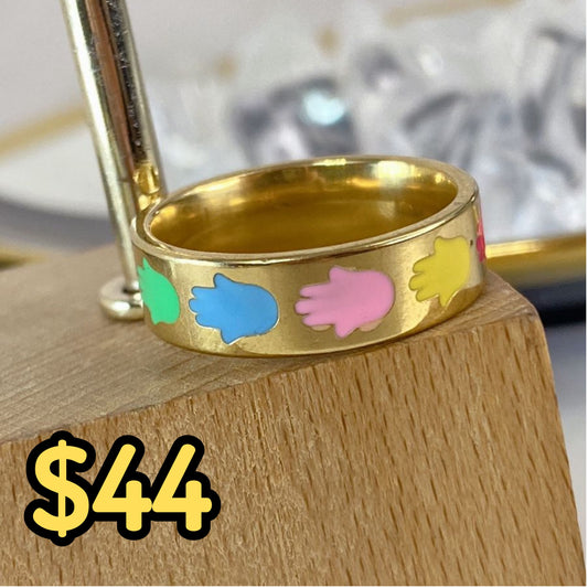 Anillo de Acero Inoxidable Talla #8 RAI996-1