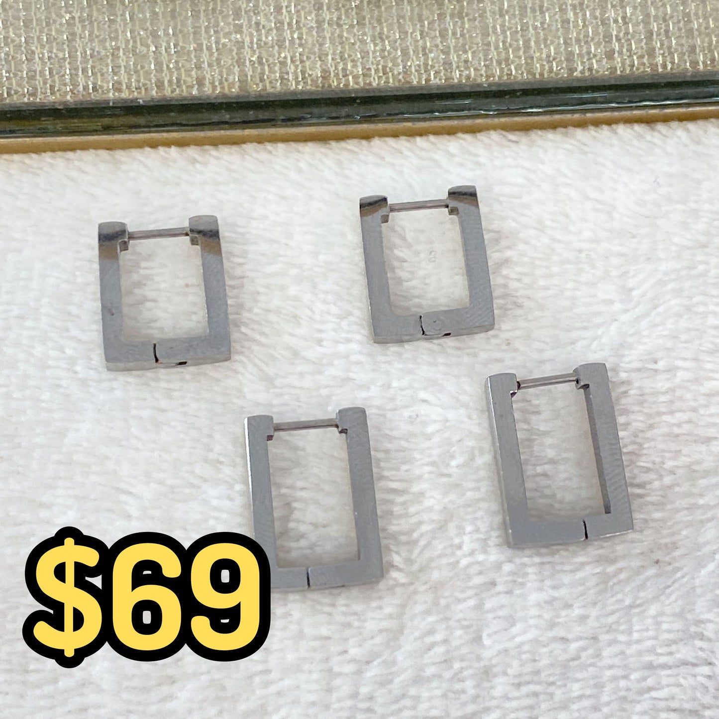 Set de Arracadas de Acero Inoxidable AAI1818-2