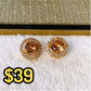 Arete de Chapa de Oro COA1968-1