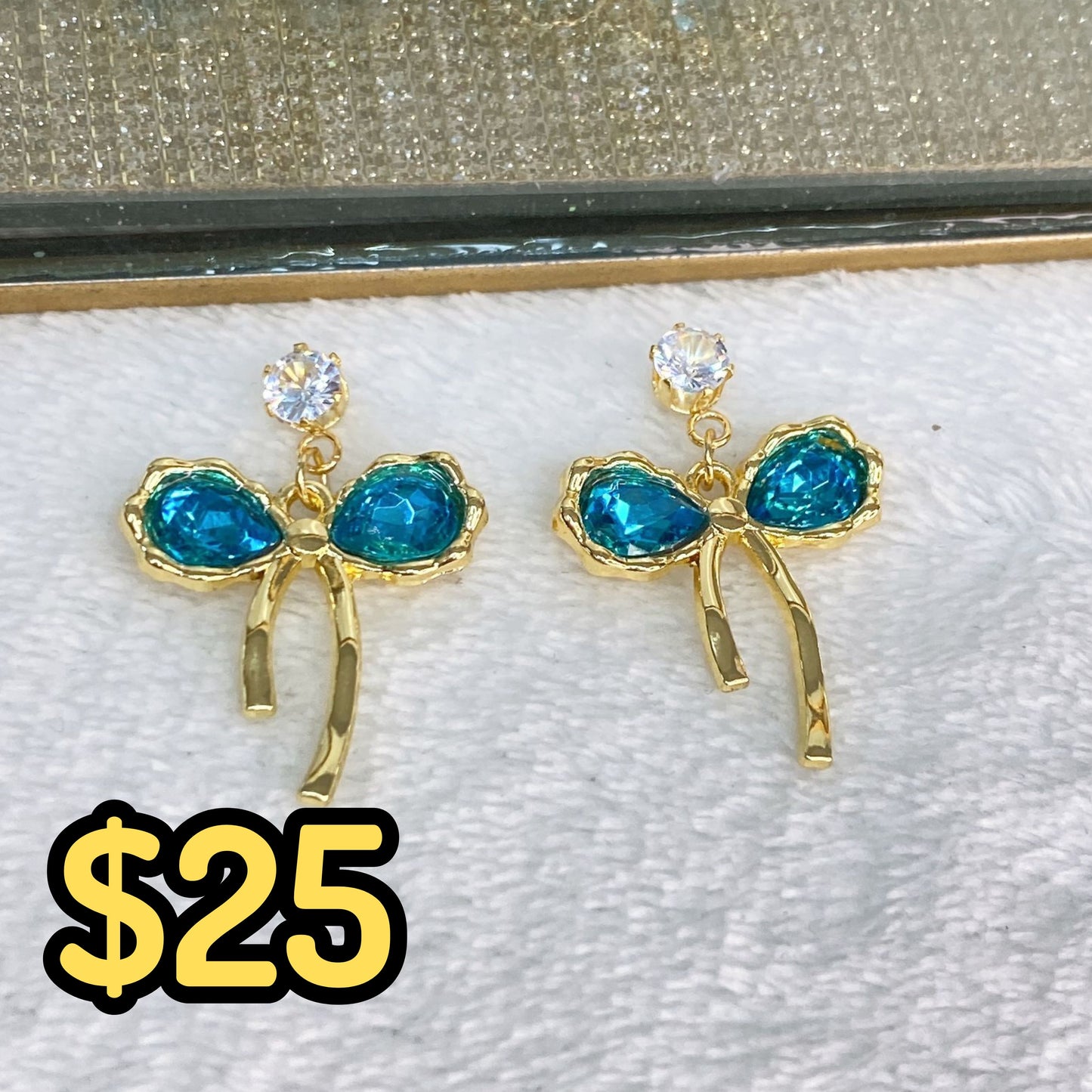 Arete de Chapa de Oro COA2351-1