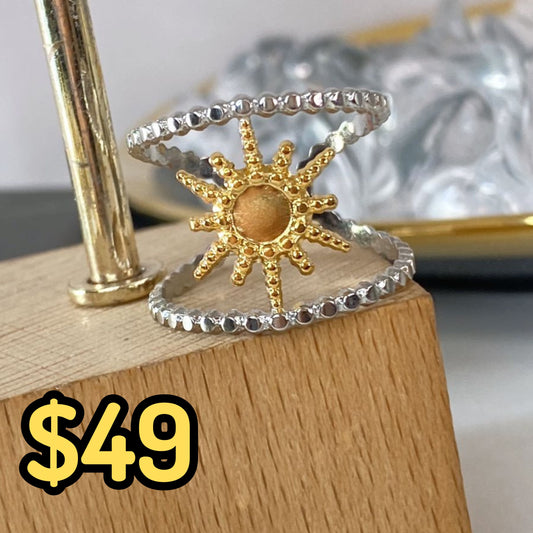 Anillo de Acero Inoxidable Ajustable RAI1046-1