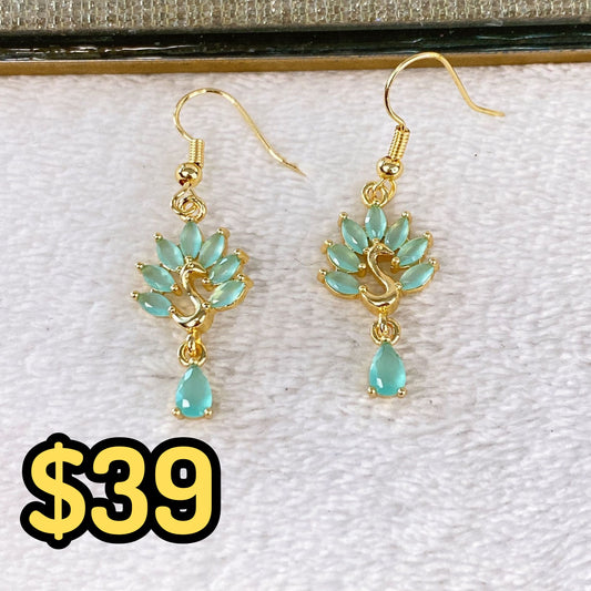 Arete de Chapa de Oro COA2115-1