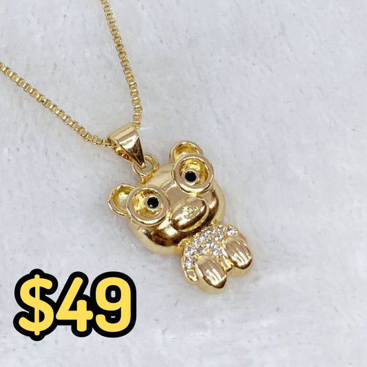 Collar Chapa de Oro CC2204-1