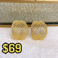 Arete de Chapa de Oro COA2050-1