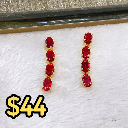 Arete de Chapa de Oro COA2028-5