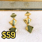 Arete de Chapa de Oro COA2060-1