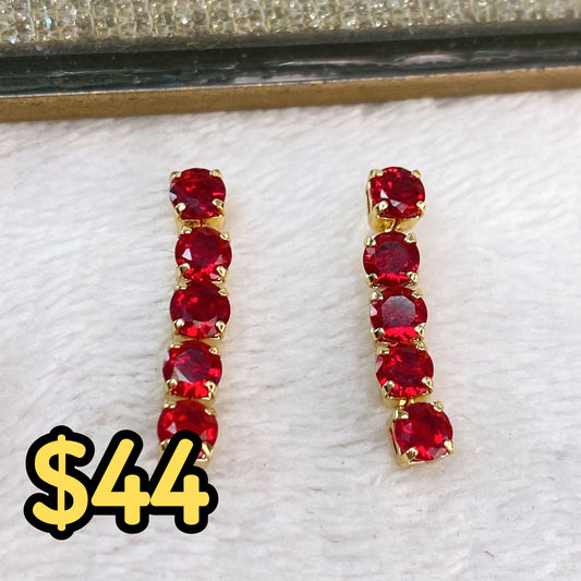 Arete de Chapa de Oro COA2029-2