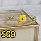 Pulsera de Chapa de Oro con Zirconias COP1609-1