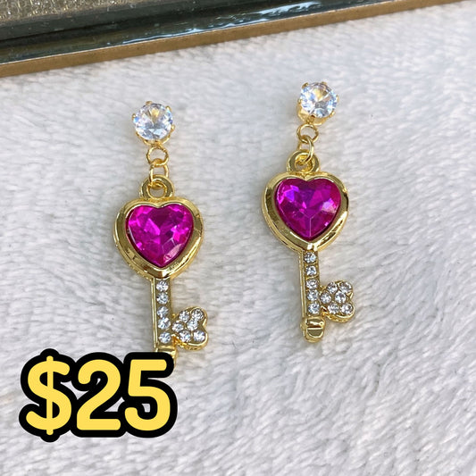 Arete de Chapa de Oro COA2350-1