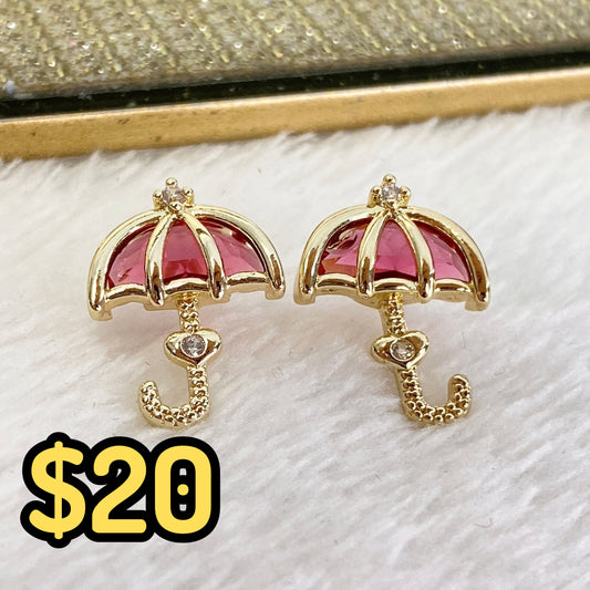 Arete de Chapa de Oro COA2129-2