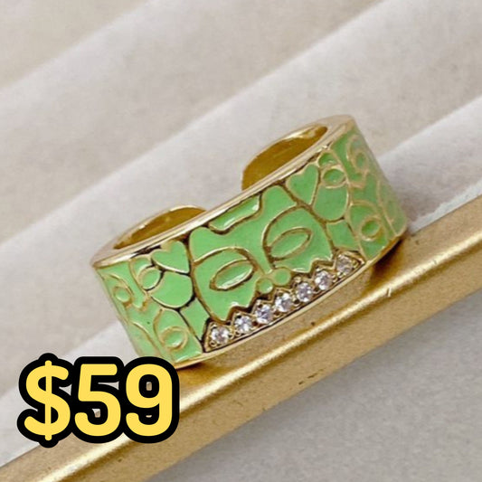 Anillo de Chapa de Oro Ajustable ACO1446-1