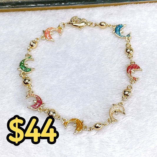 Pulsera de Chapa de Oro COP1597-6