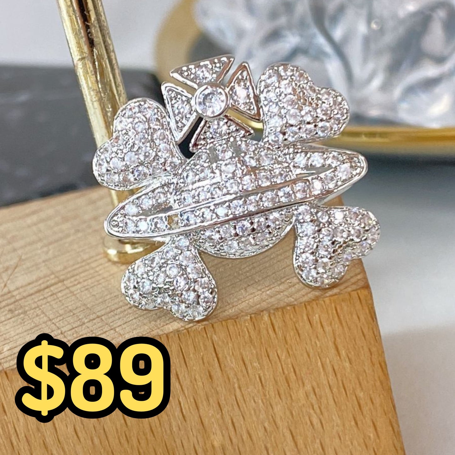 Anillo Chapa de Oro Ajustable ACO1461-2