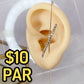 Arete Chapa de Oro COA2127-1 (PAR)