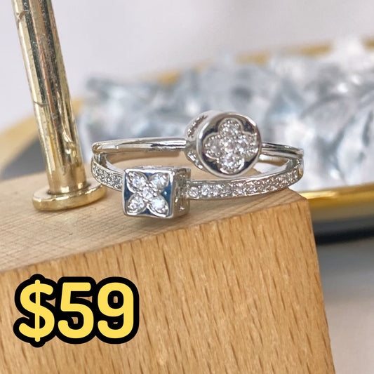 Anillo Chapa de Oro Ajustable ACO1475-2