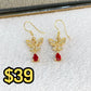 Arete de Chapa de Oro COA2071-1