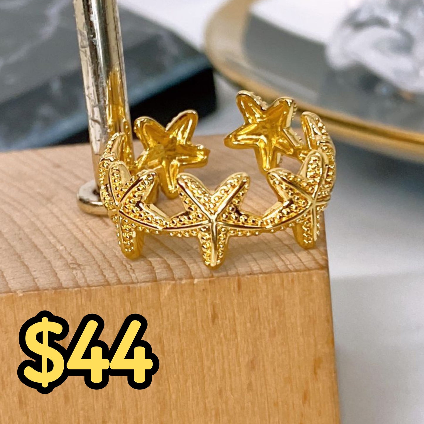 Anillo de Chapa de Oro Ajustable ACO1502-1