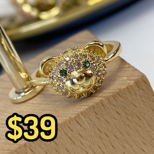 Anillo de Chapa de Oro Ajustable ACO1400-1