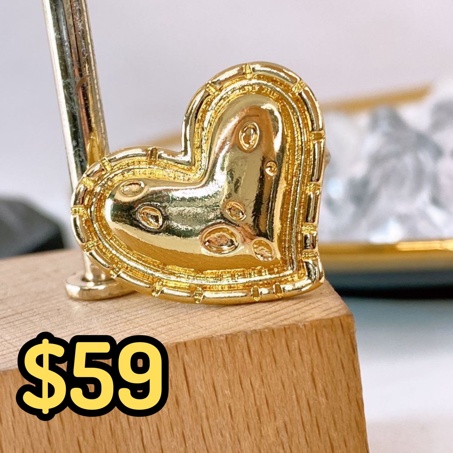 Anillo de Chapa de Oro Ajustable ACO1543-1