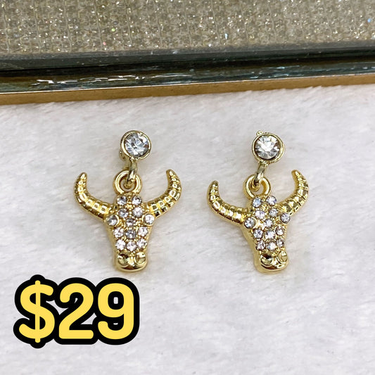 Arete de Chapa de Oro COA2023-1