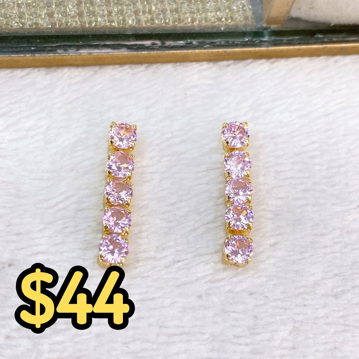 Arete de Chapa de Oro COA2029-3