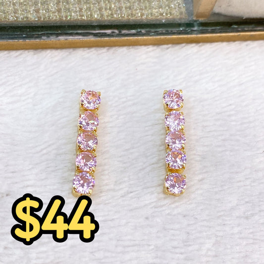 Arete de Chapa de Oro COA2029-3
