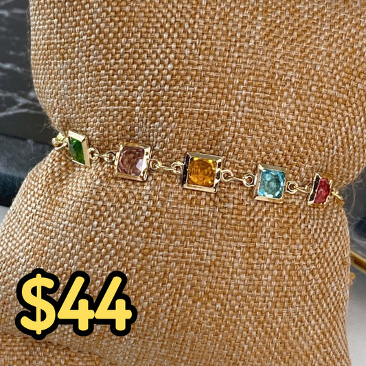 Pulsera de Chapa de Oro COP1607-1